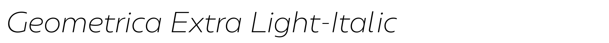 Geometrica Extra Light-Italic image